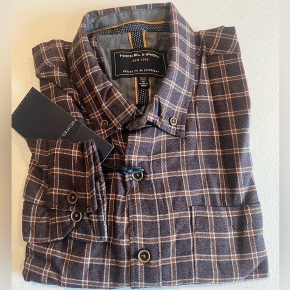 New NICKEL 6 IRON NEW YORK, Men long sleeve dress shirt, casual cotton shirt - Picture 7 of 14